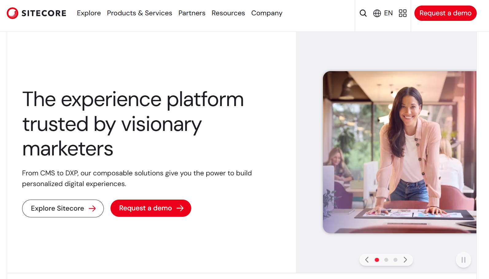 sitecore homepage