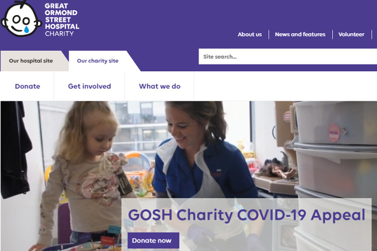 Top 10 Nonprofit Websites Built with Drupal: Great Ormond Street Hospital Children's Charity