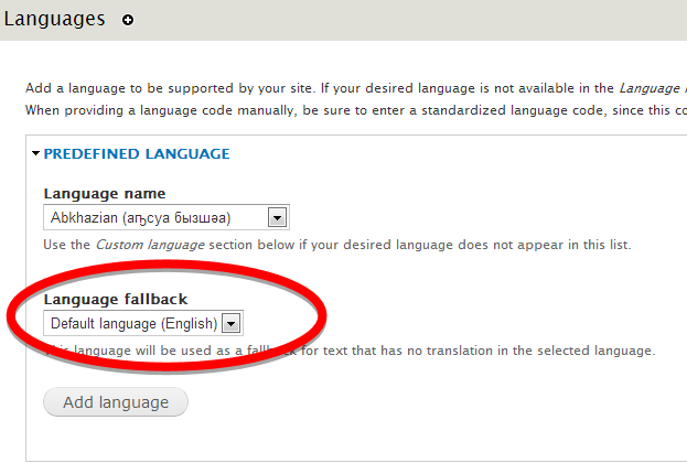 Contributed Modules for Building Your Drupal 8 Multilingual Site: Language Fallback