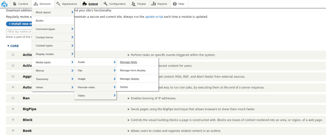 Handling Media in Drupal 8.6.0- New Media Type: Remote Video