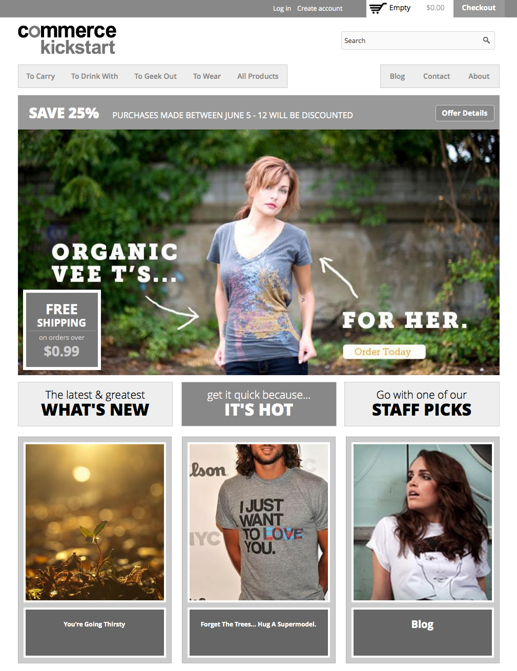 Free Drupal 7 eCommerce Themes- Omega Kickstart