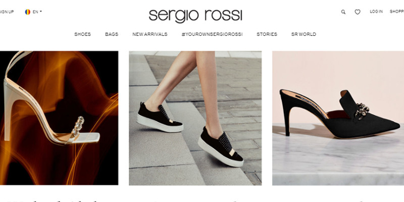 10 Most Popular Online Stores Running on Magento: Sergio Rossi