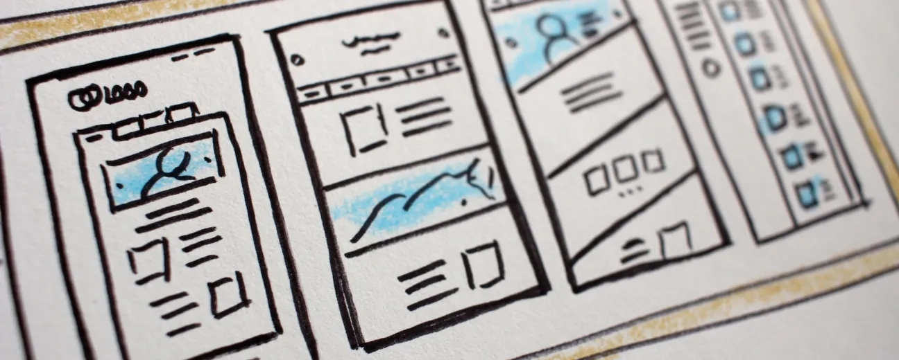 website drawing layout