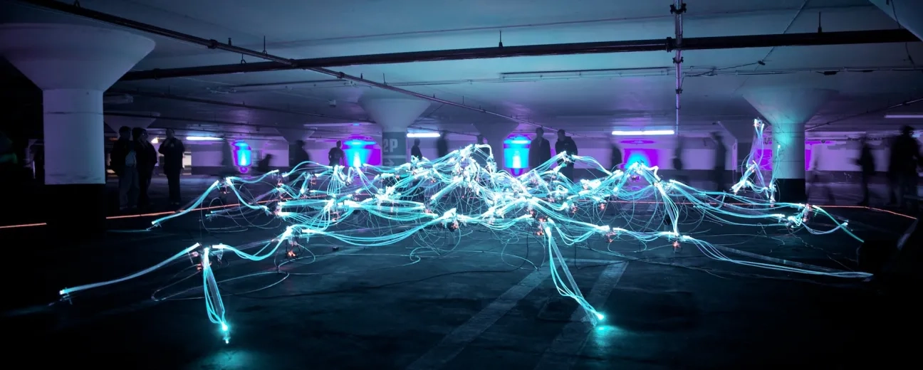 linked neon lights