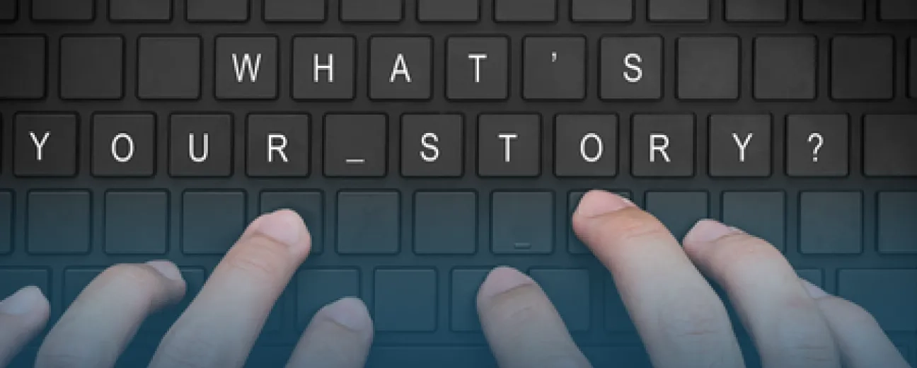 someone typing on a keyboard