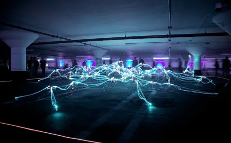 linked neon lights