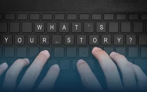 someone typing on a keyboard
