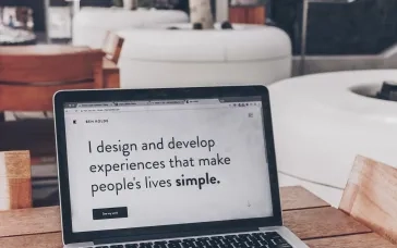 laptop on desk