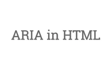 ARIA in HTML