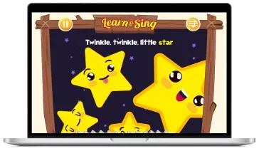 Karaoke game for toddlers